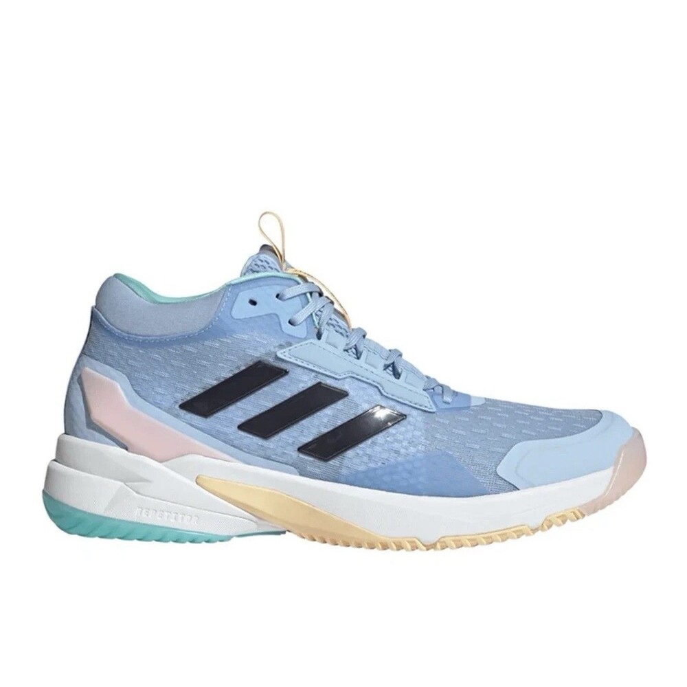 Size 8.5 Adidas Crazyflight 6 Mid Glow Blue Shadow Navy Womens HP7032